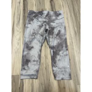 Plus Size 1X Nike One Mid-Rise Cropped Tie-Dye Gym Tights Womens DH3130 084